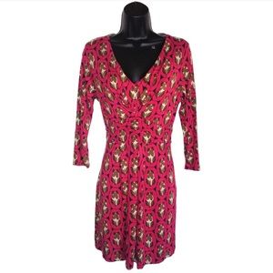 Boden Women Size 10 Dress Viscose V-Neck